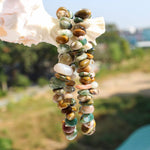 Ielādēt attēlu galerijas skatītājā, Rokassprādze Okeāna Jašma Brazīlija / Ocean Jasper Chips
