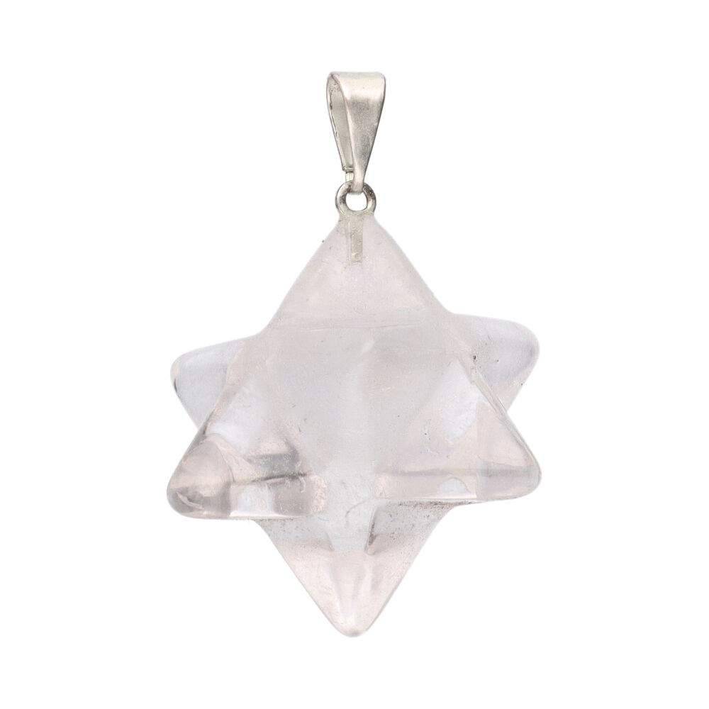 Kulons Merkaba Kalnu Kristāls / Clear Quartz Pendant