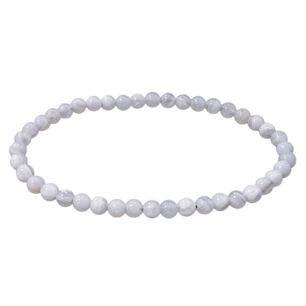 Rokassprādze Halcedons Brazīlija / Zilais Halcedons / Blue Chalcedony AA 4mm