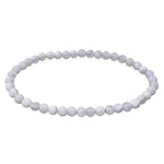 Ielādēt attēlu galerijas skatītājā, Rokassprādze Halcedons Brazīlija / Zilais Halcedons / Blue Chalcedony AA 4mm
