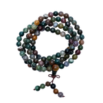 Загрузить изображение в средство просмотра галереи, Mala / Skaitāmkrelles 108 Ahāts / Ahāts Multicolour / Multicolour Agate 35cm
