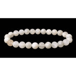 Ielādēt attēlu galerijas skatītājā, Rokassprādze Mēnessakmens / Baltais Mēnessakmens / Peristerīts Indija / White Moonstone 7.5-8.5mm Peristerite
