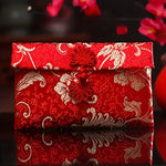 Ielādēt attēlu galerijas skatītājā, Tradicionālā Ķīniešu Sarkanā Aploksne Chinese Lucky Red Envelope Flowers
