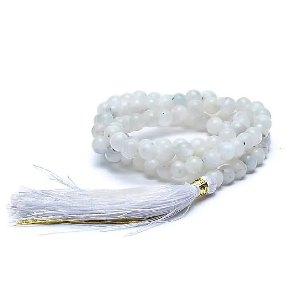 Mala / Skaitāmkrelles 108 Mēnessakmens / Moonstone 33.5cm