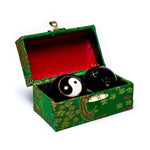 Load image into Gallery viewer, Ķīniešu Veselības Bumbiņas Yin Yang Black Ø3.5cm
