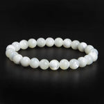 Ielādēt attēlu galerijas skatītājā, Rokassprādze Perlamutrs / Pērles Māte / White Mother-of-Pearl 6mm
