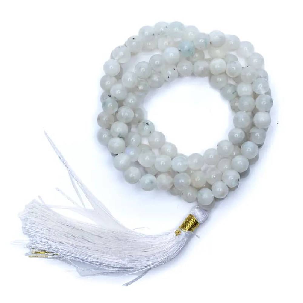 Mala / Skaitāmkrelles 108 Mēnessakmens / Moonstone 33.5cm