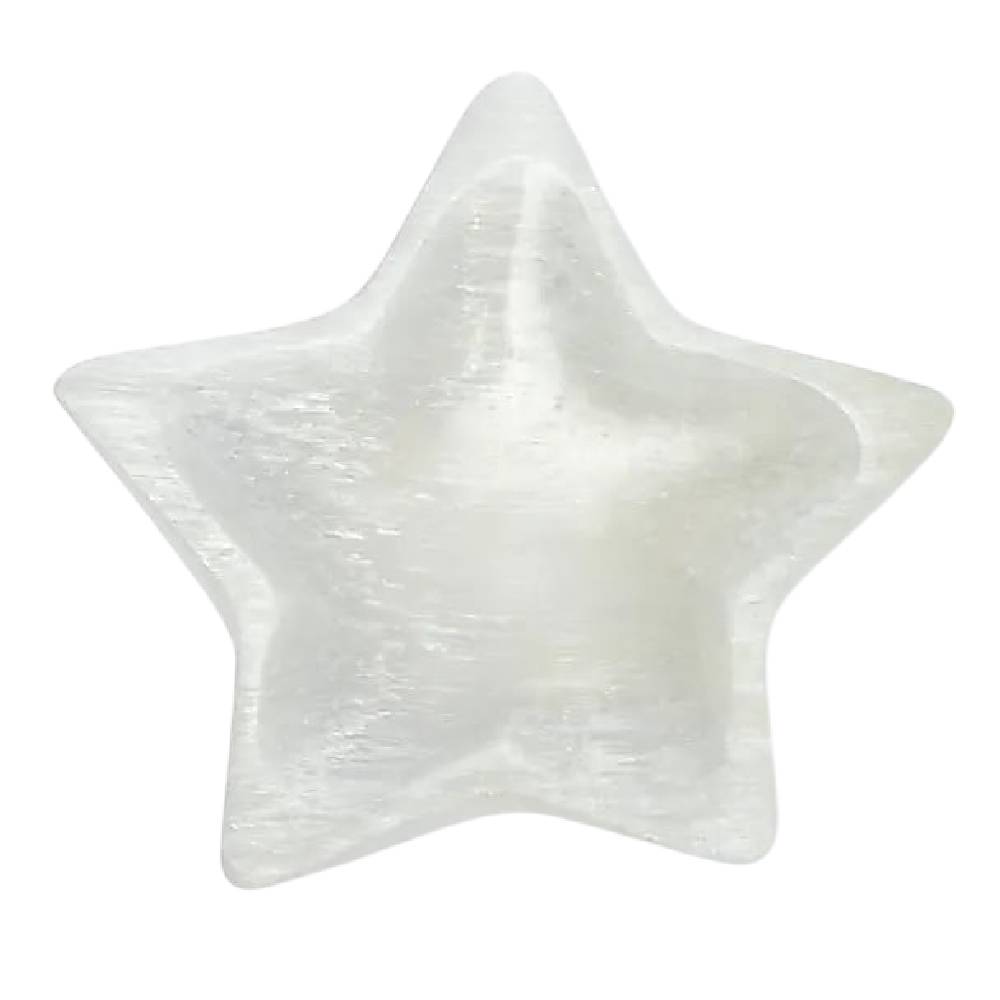 Akmens Selenīts / Selenite Star Bowl 10cm