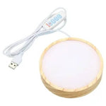 Загрузить изображение в средство просмотра галереи, Pamatne Akmeņiem Wooden LED Light Base USB
