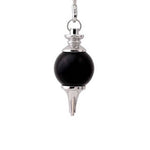 Ielādēt attēlu galerijas skatītājā, Svārsts Ahāts / Melnais Ahāts / Black Agate Sephoroton
