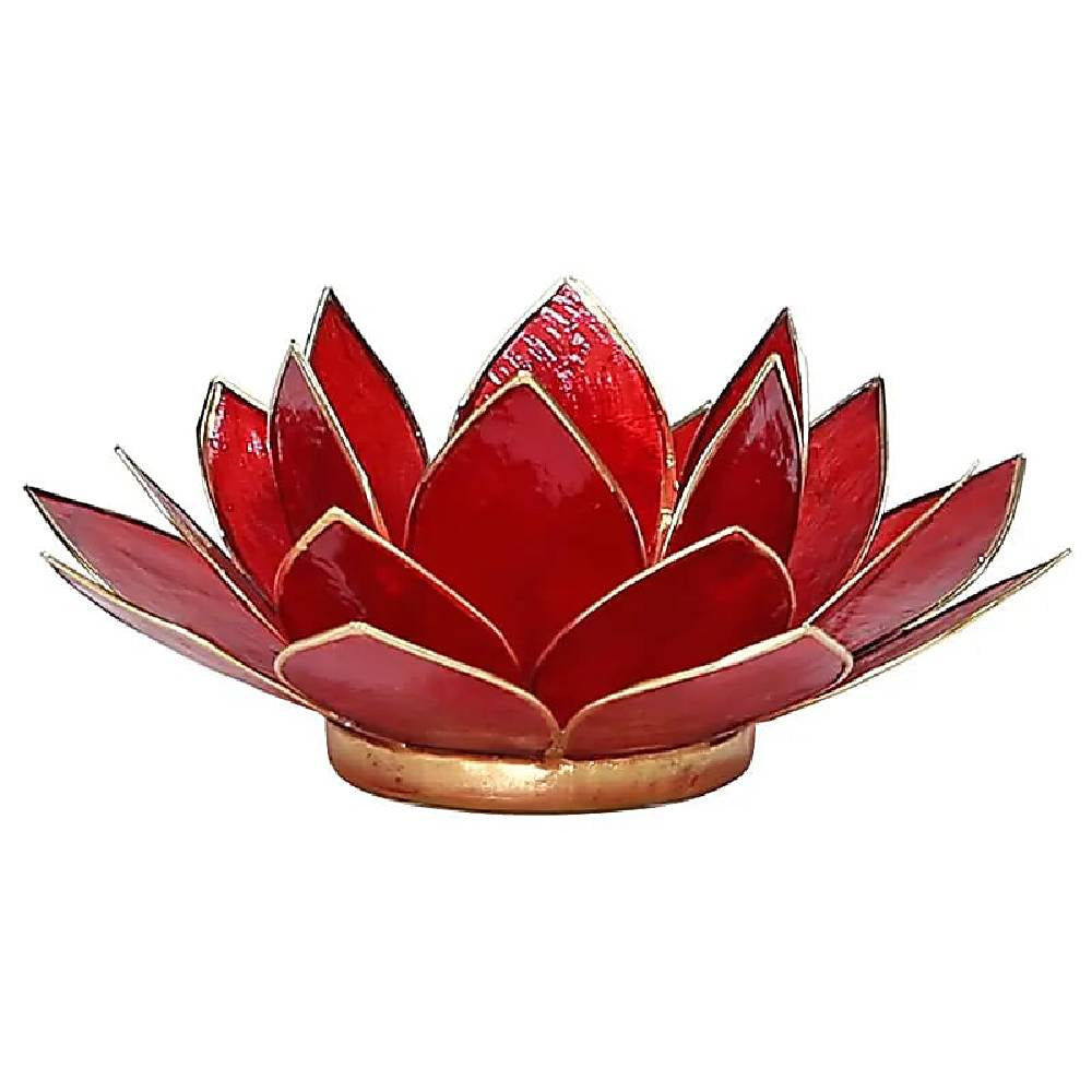 Lotus atmospheric light chakra 1 red gold trim