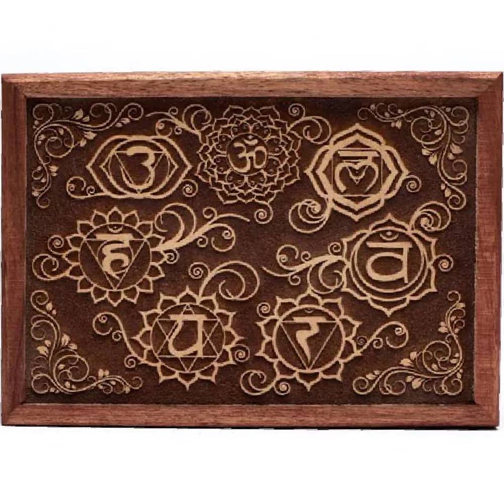 Tarot box 7 chakras engraved