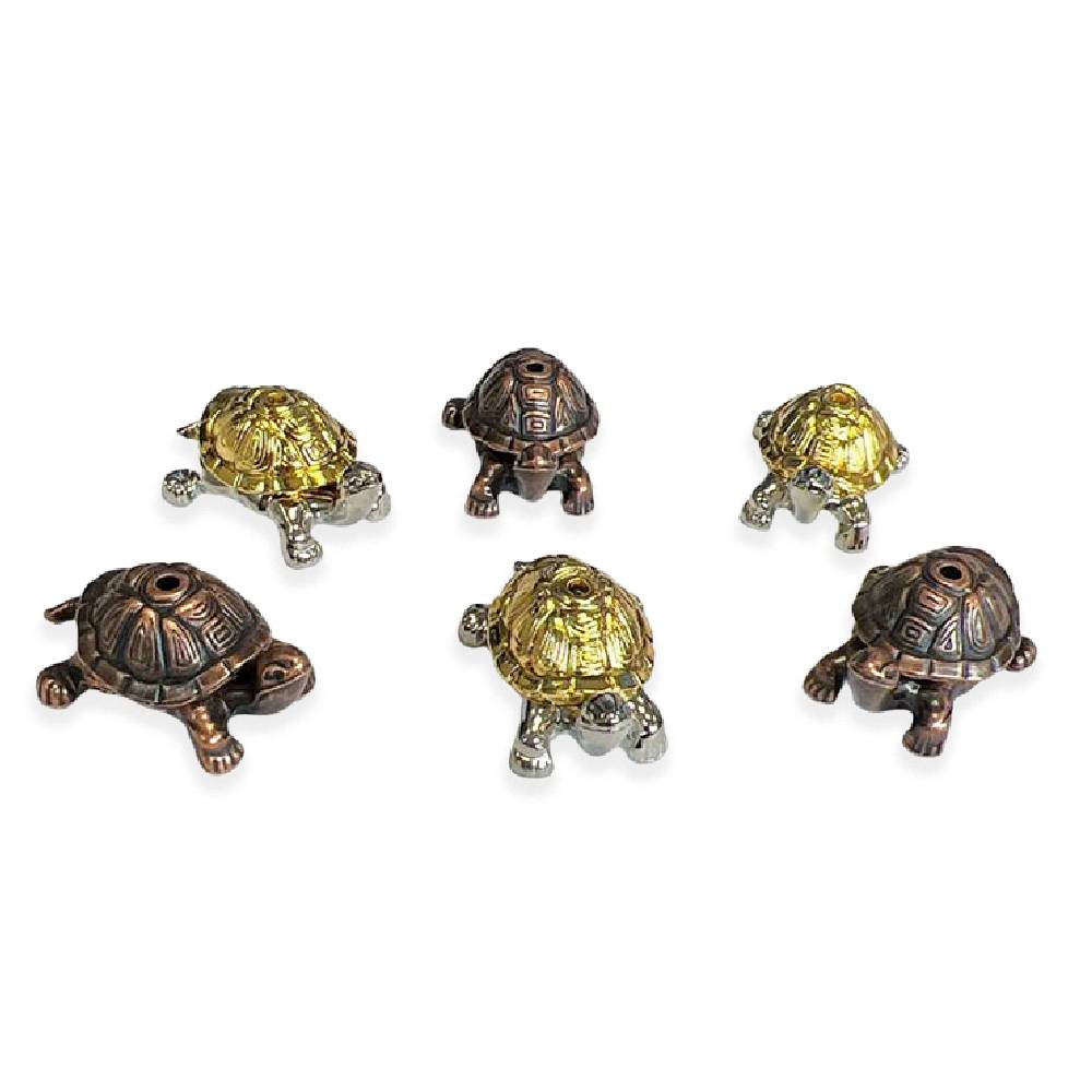 Metāla vīraka turētājs japāņu vīraka kociņiem Turtle Metal Incense Burner 4cm