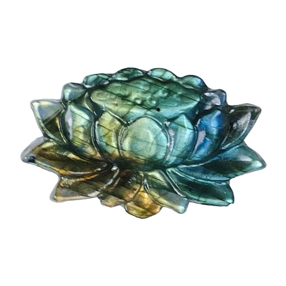 Akmens Labradorīts / Labradorite Lotus 3.5cm x 2.5cm