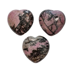 Akmens Rodonīts Ķīna / Rhodonite Heart 30-35mm