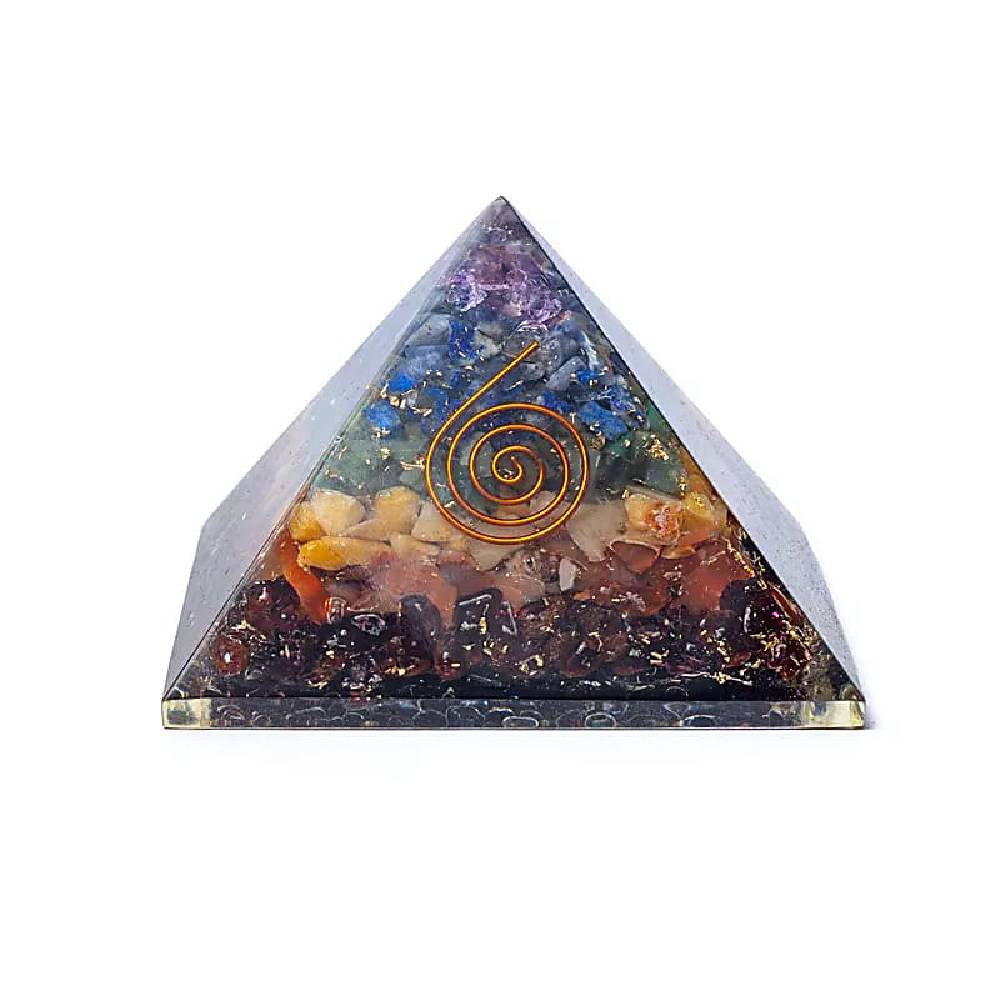 Pīramīda Orgonīts 7 Chakra / Orgonite 7 Chakra