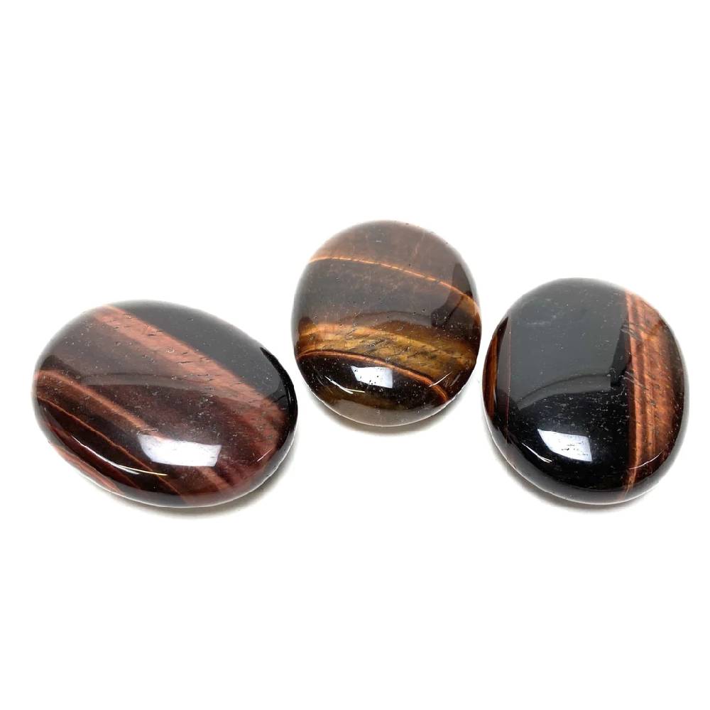 Akmens Tīģeracs / Sarkanā Tīģeracs / Pūķa Acs / Buļļa Acs / Red Tiger Eye Chakra Stone 35-50mm