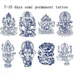 Загрузить изображение в средство просмотра галереи, Pagaidu tetovējumi GANESH 12cm x 19cm
