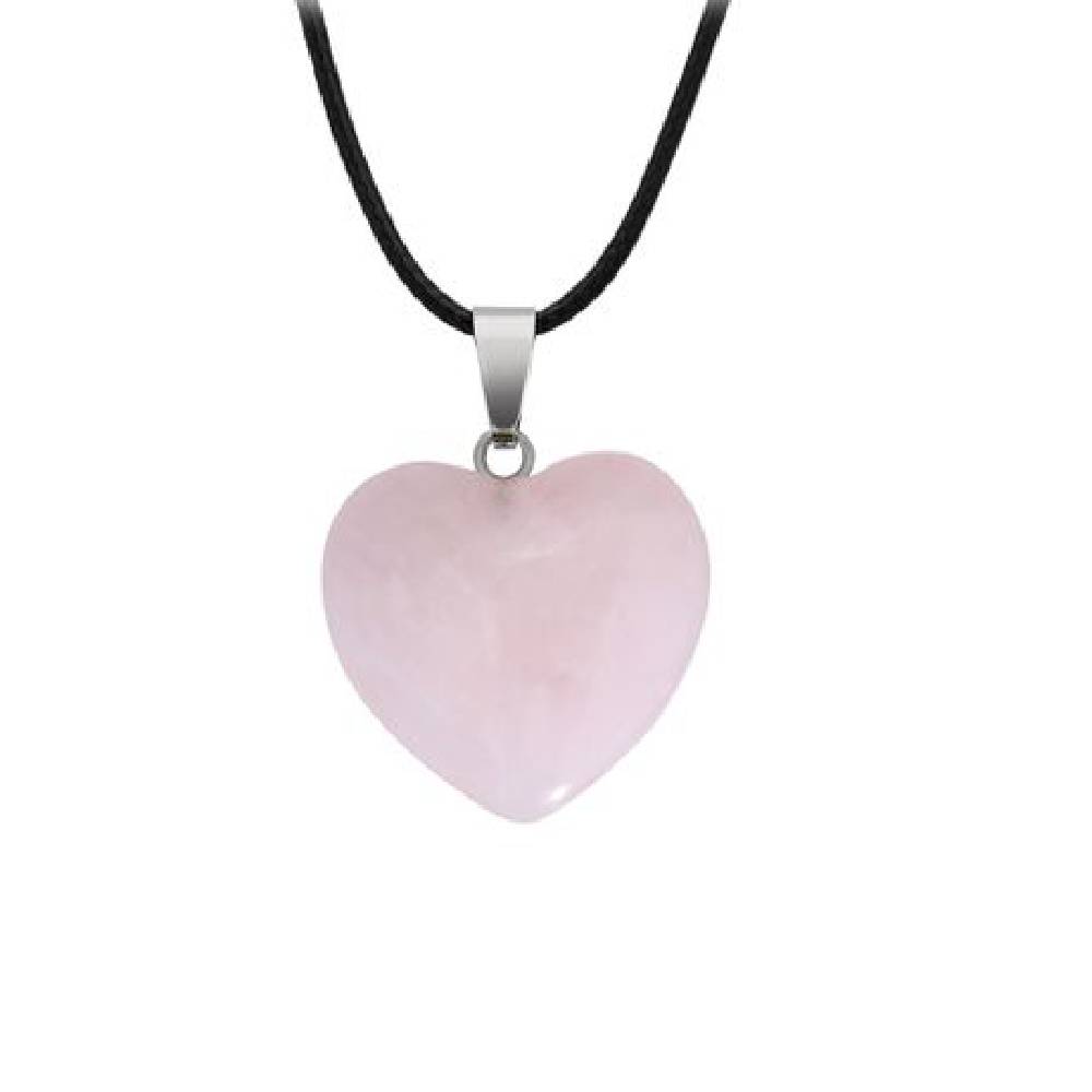 Kulons Rozā Kvarcs / Rose Quartz Heart 2.5cm