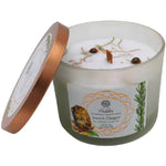 Load image into Gallery viewer, Sweet Ginger and Tiger Eye Gemstone Candle - Vitality
