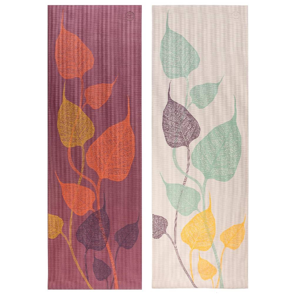 Leela Collection "LEAVES" Yoga Mat / Jogas Paklājiņš LEELA COLLECTION 183x60cm / 4.5mm
