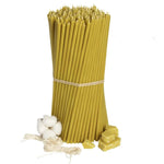 Load image into Gallery viewer, Beeswax Church Candles Amber N60 - 80 minutes, 6.6x205mm
