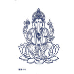 Ielādēt attēlu galerijas skatītājā, Pagaidu tetovējumi GANESH 12cm x 19cm
