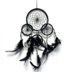 Ielādēt attēlu galerijas skatītājā, Sapņu Ķērājs Dreamcatcher with Feathers Black Ø13cm
