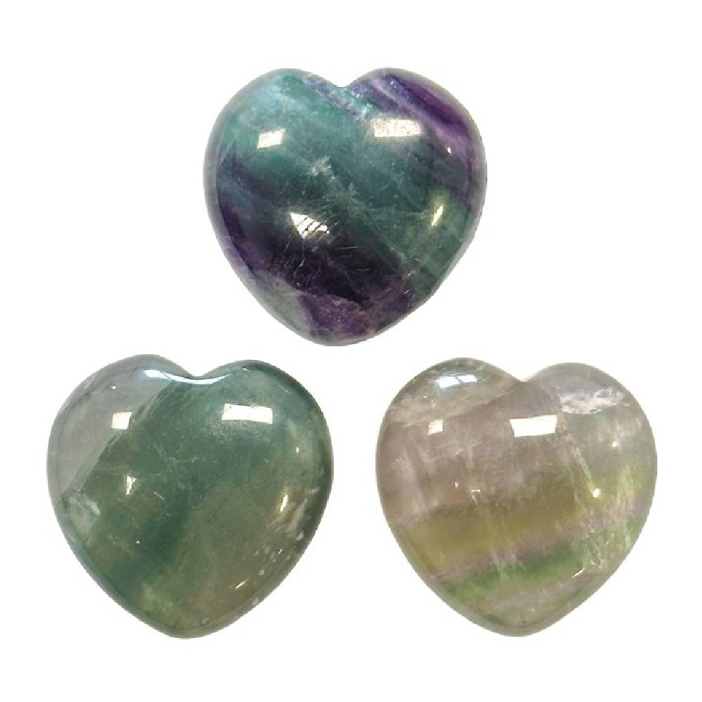 Akmens Fluorīts Ķīna / Fluorite Heart 30-35mm