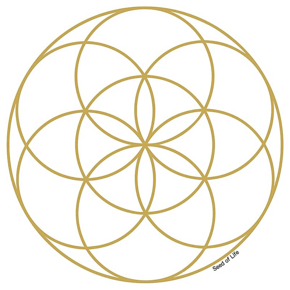Uzlīme Seed of Life / Dzīvības Sēklas Gold Ø11.7cm