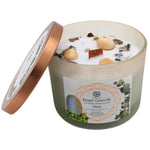 Load image into Gallery viewer, Mint and Moonstone Gemstone Candle - Inner Growth
