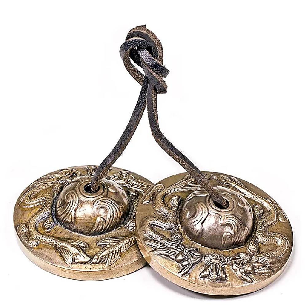 Tingša / Karatalas / Cimboļi / Tingsha Cymbals Continuous Sound Dragons 345gr, 6.7cm