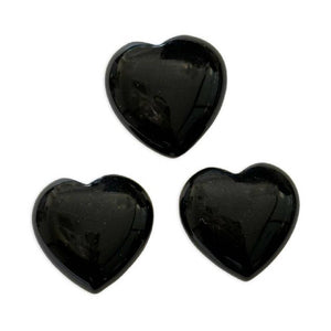 Akmens Obsidiāns / Melnais Obsidiāns Meksika / Black Obsidian Heart 30-35mm