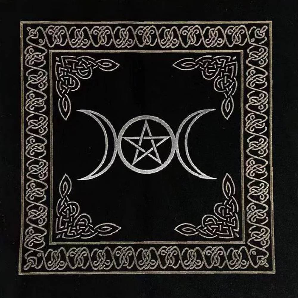 Kokvilnas Altāra Galdauts Triple Moon 60x60cm