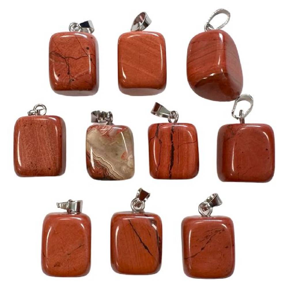 Kulons Sarkanā Jašma Dienvidāfrika / Red Jasper Cube 1cm - 2cm