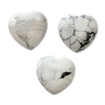 Load image into Gallery viewer, Akmens Hovlīts Zimbabve / Howlite Heart 30-35mm
