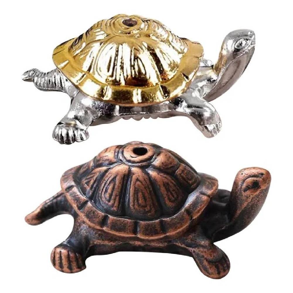 Metāla vīraka turētājs japāņu vīraka kociņiem Turtle Metal Incense Burner 4cm