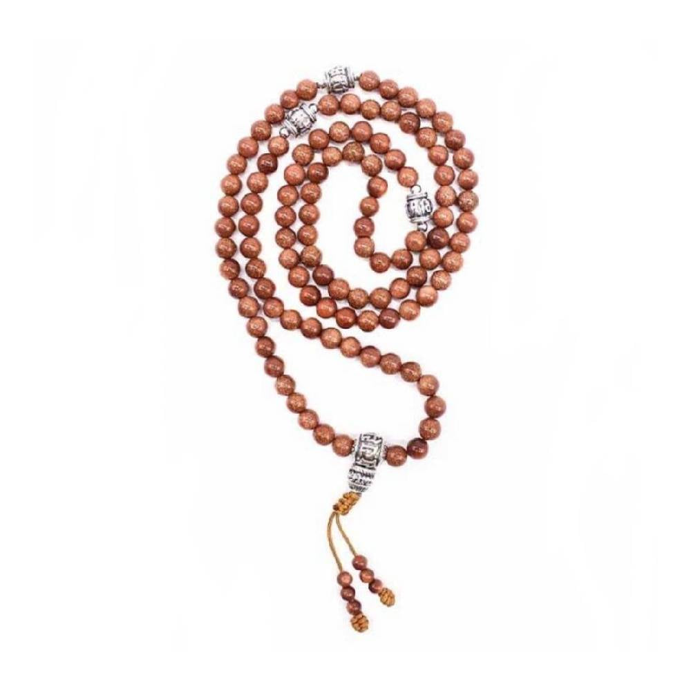 Mala / Skaitāmkrelles 108 Zeltakmens / Sarkanais Zeltakmens / Red Goldstone