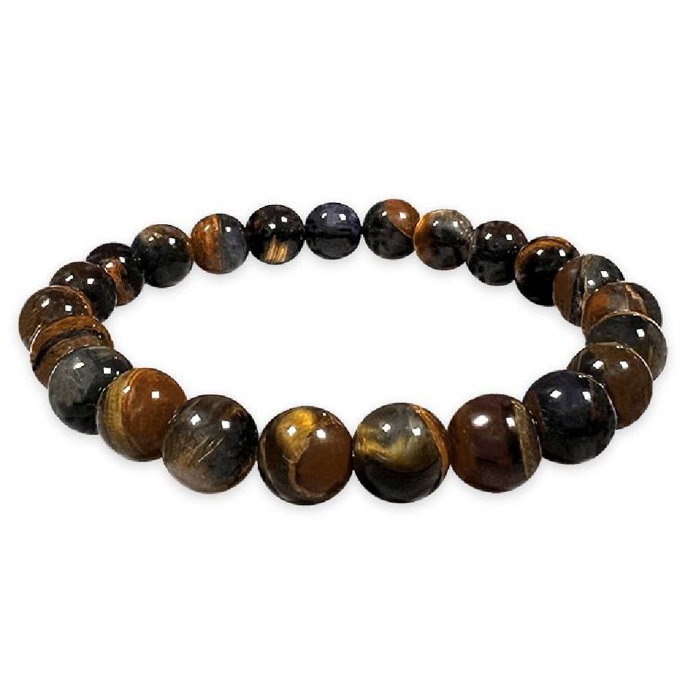 Rokassprādze Tīģeracs / Vanagacs vai Zilā Tīģeracs Dienvidāfrika / Blue Tiger Eye or Falcon Eye 10mm