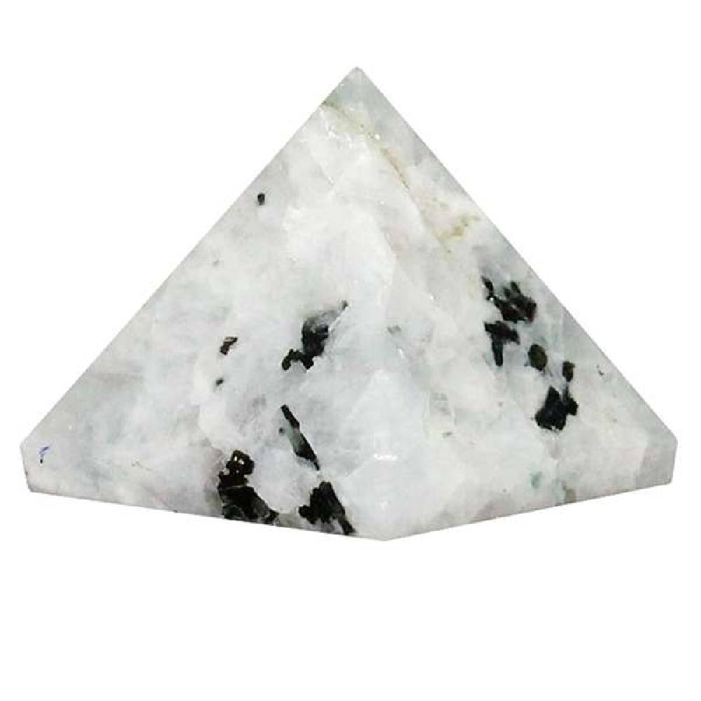Piramīda Mēnessakmens / Varavīksnes Mēnessakmens / Rainbow Moonstone Pyramid 30-40mm