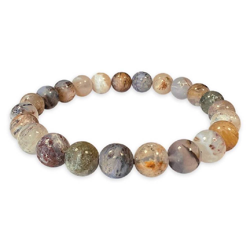 Rokassprādze Ahāts / Ahāts Spalva Indija / Agate Feather A 8mm