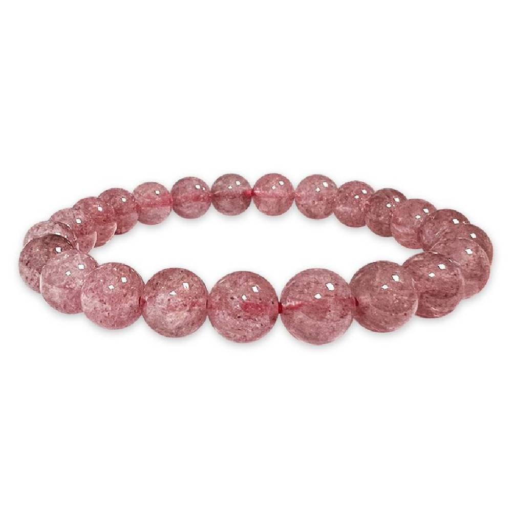 Rokassprādze Zemeņu Kvarcs Madagaskara / Hematoides Strawberry Quartz A 8mm