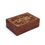Load image into Gallery viewer, Tarot box dragon engraved
