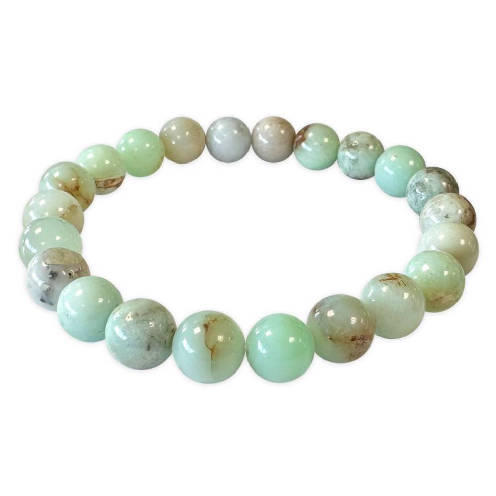 Rokassprādze Hrizoprazs Austrālija / Chrysoprase AA 8-9mm