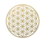 Load image into Gallery viewer, Galdauts Dzīvības Zieds / Tarot &amp; Rune Altar Cloth Flower of Life Copper 50x50cm

