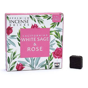 Aromafume incense bricks white sage & rose 40gr