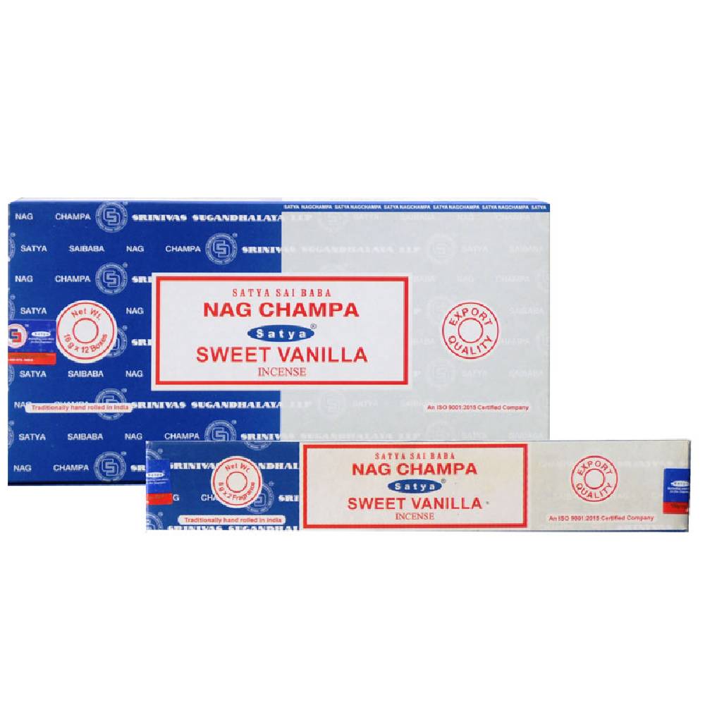Smaržkociņi Nag Champa & Sweet Vanilla 8grx2