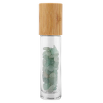 Ielādēt attēlu galerijas skatītājā, Stikla pudelīte ar rullīti un kristāliem Aventurīns / Aventurine 10ml
