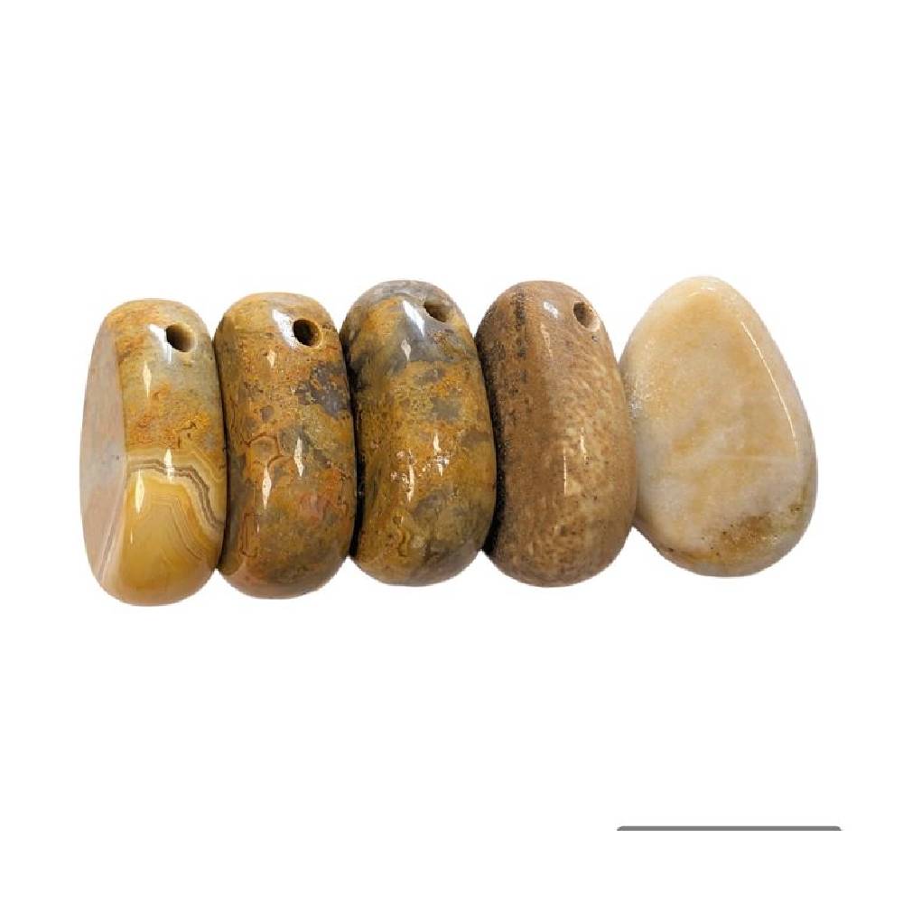 Kulons Ahāts / Mežģīņu Ahāts Meksika / Crazy Lace Agate A 1.5cm - 3cm