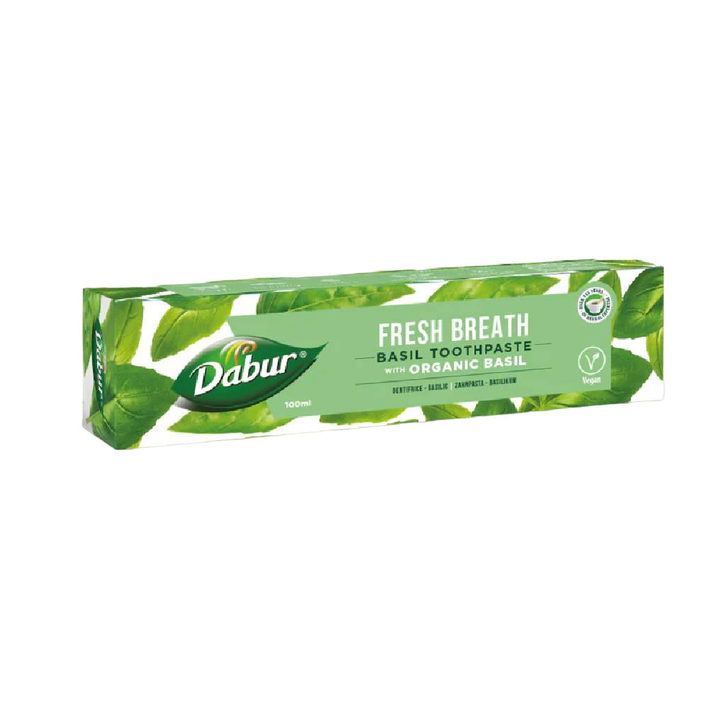 Zobu Pasta ar BIO Baziliku Dabur Fresh Breath Basil Toothpaste 100ml